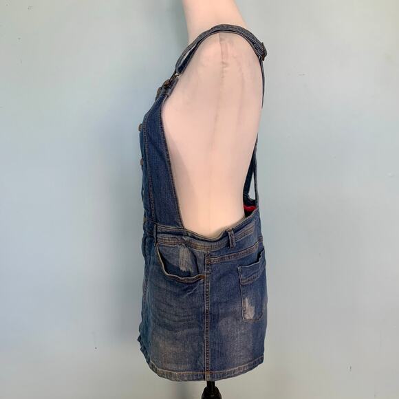 Tinseltown Denim Overall Dress Size Large - Picture 2 of 6